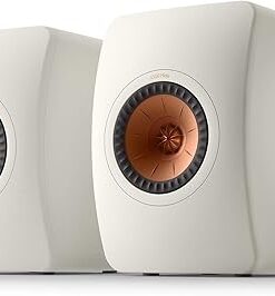 KEF LS50 Meta Passive Bookshelf Speakers - Pair (Mineral White)