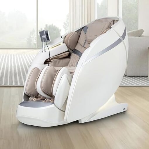 Osaki OS-Pro 4D DuoMax SL-Track Massage Chair with Intelligent Health Detection, Dual Roller 4D Mechanism, Piano Key Massage, Taupe