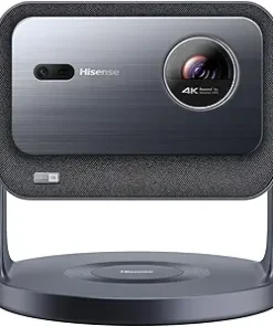 Hisense Laser Mini Projector C2, 65-300", Gimbal Design, 4K, Triple Color Laser, 110% BT.2020, 2000 ANSI Lumens, 1700:1 Native Contrast, Dolby Vision, HSR240, Sound by JBL