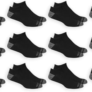 Fruit of the Loom Men's Dual Defense No Show Socks (12 Pack)