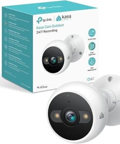 Kasa Smart 2K QHD Security Camera Outdoor Wired, IP65, Starlight Sensor & 98Ft Night Vision, Motion/Person Detection, 2 Way Audio w/Siren, Cloud/SD Card Storage, Alexa &Google Home Compatible(KC420WS)