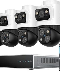 eufy 4K NVR Security Camera System S4 Max, PoE Wired, 24/7 Recording, Triple Lens Bullet-PTZ Cam, 360° PTZ, Up to 16CH, Cross-Cam Tracking, 8× Auto Zoom, Smart Video Search, 2TB HDD