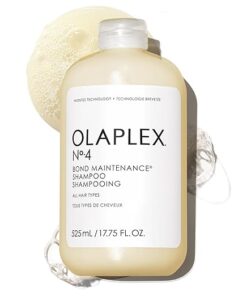 Olaplex No. 4 Bond Maintenance Shampoo, Repairs, Strengthens, & Nourishes All Hair Types, Adds Shine & Leaves Hair Feeling Soft